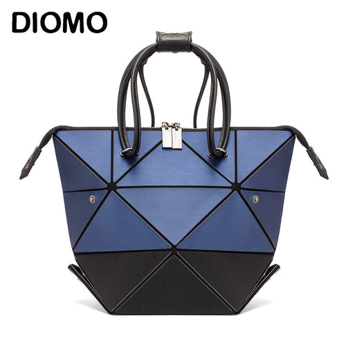 DIOMO Fashion Design Matte Geometric Handbag Ladies Luxury PU Folding Multi-variable Tote Bag Women Shoulder Bags